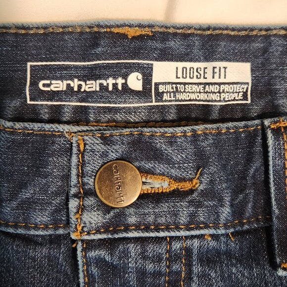 Carhartt Men's Loose Fit Utility Jean, Size 44X32, New, has cut/tear on back - Picture 8 of 8